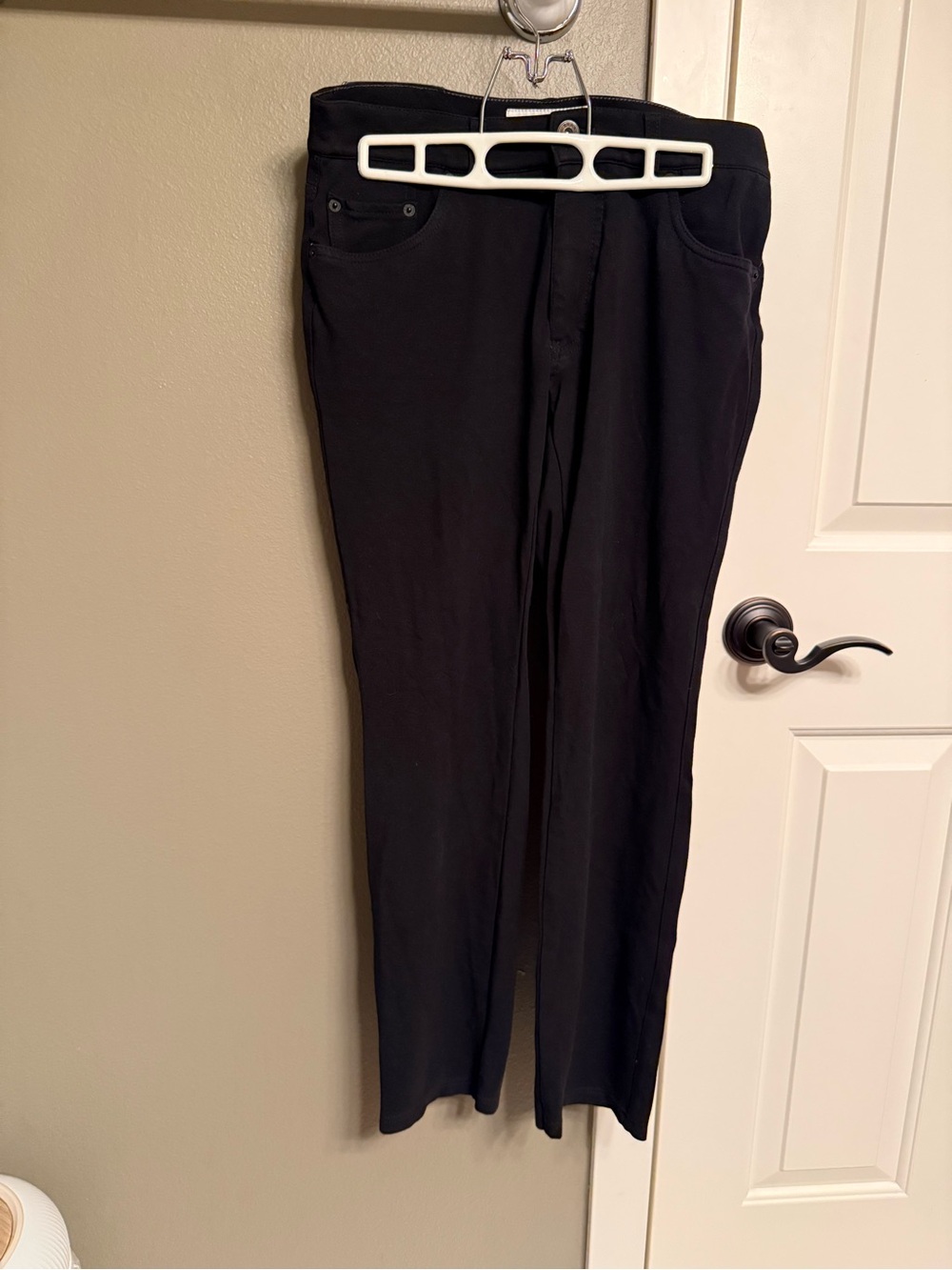 Men's Black Stretch Casual Pants